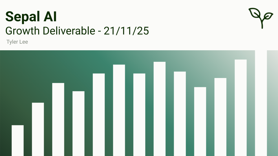 Sepal AI growth deliverable — page 1