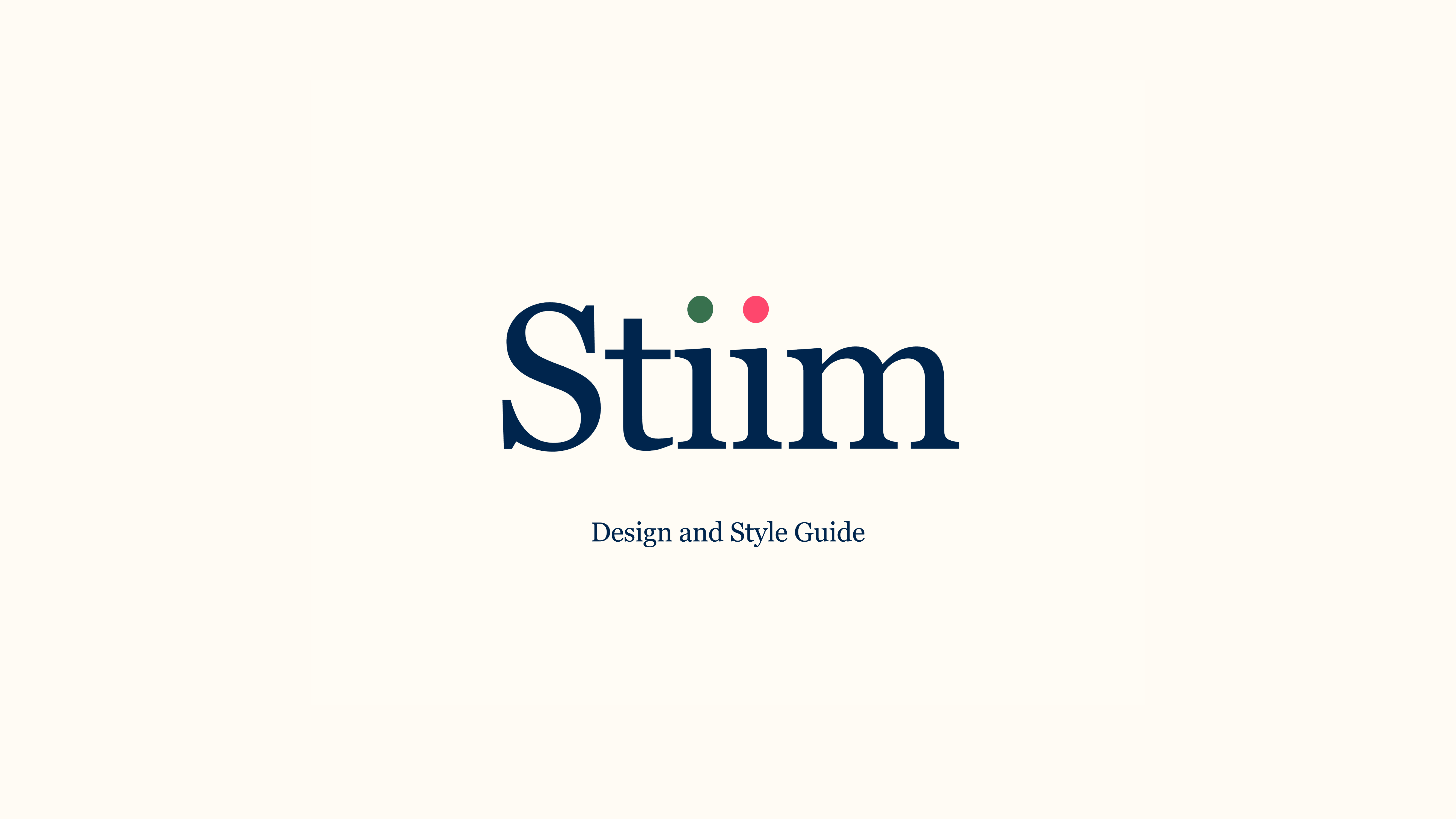 Stiim style guide — page 1